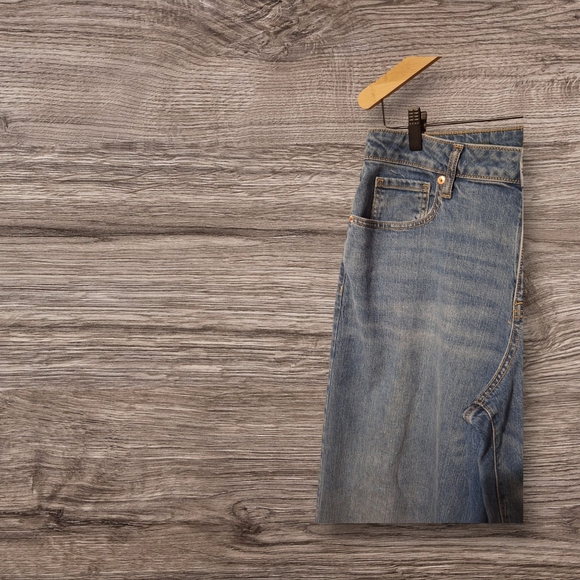 Wild Fable Blue Flare Wide Leg Denim Size 12 - Picture 4 of 8